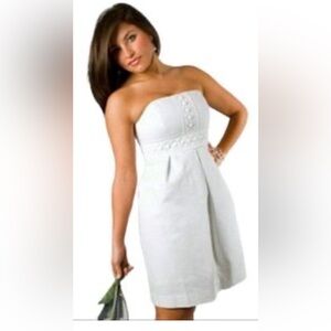 LILLY PULITZER Fit & Flare Dress Sz 2 White